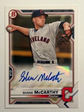2021 Bowman Paper Prospects SHANE McCARTHY Rookie RC Auto #PAPR-SM Clev Indians