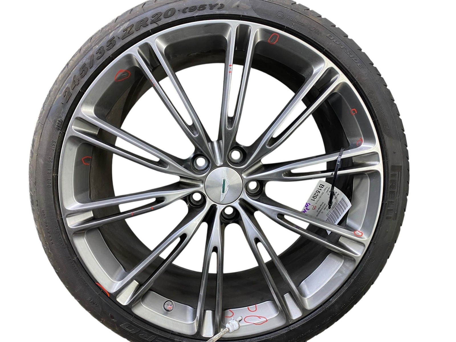 2013-2016 Aston Martin 20x8.5 20x11 Front & Rear 10 SPoke Staggered Wheel Rim
