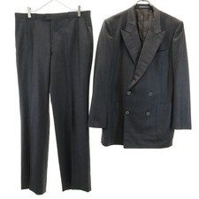LANVIN 90s Old suit Setup 50-46/88 Charcoal gray Men's