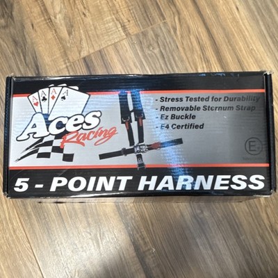 AAAA Aces Racing 5 Point Harness Blue New Open Box