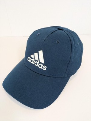 Adidas Jugend Graphic Cap - blau - weißes Logo - verstellbar - OSFY Kinder Mütze