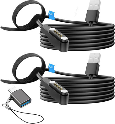 2 Pack Charger Cable Compatible with PLAUD Note 3.3FT 4 Pin Replacement Magnetic