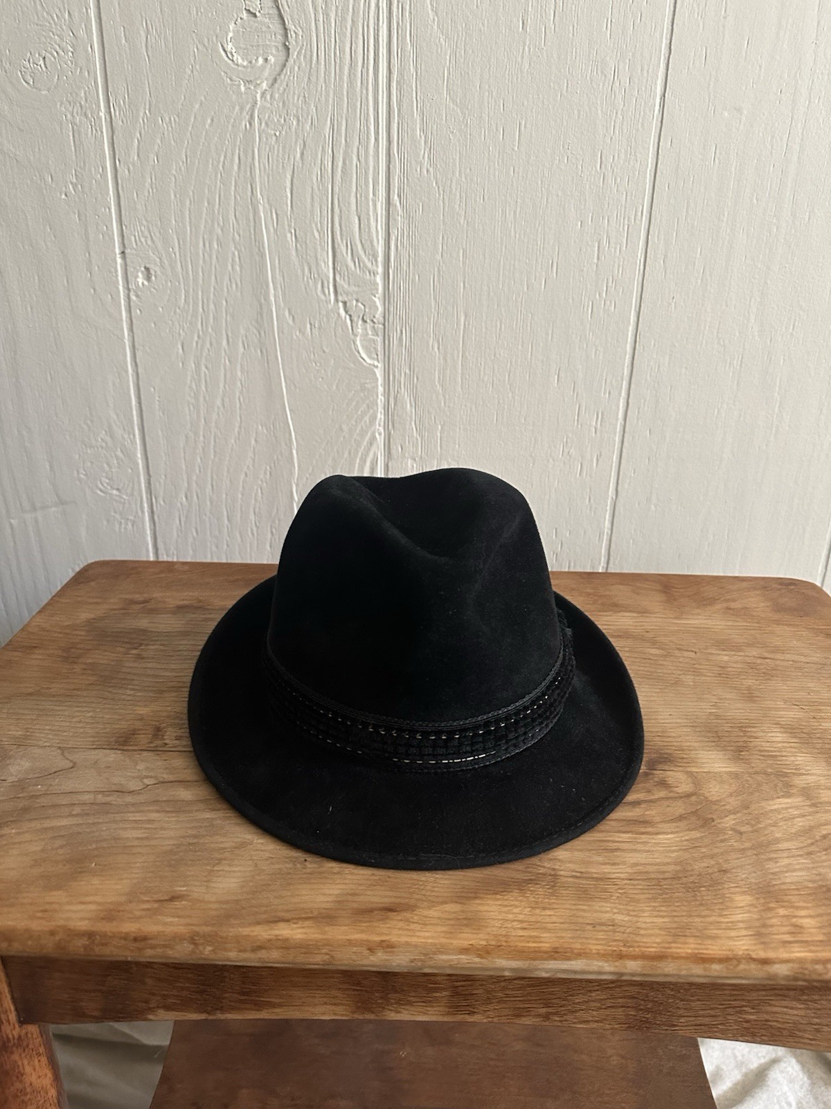 Knox Black Solid Fedora Hat for Men - image 5