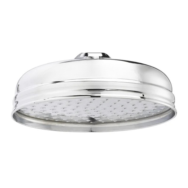 Aqualisa Antique Rain Shower Head Rose - Chrome - 200mm (8"") NEW - 093503