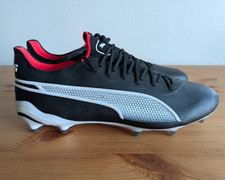 Puma King Ultimate FG AG Men's Size 10.5 Black White Soccer Cleats 107563-01