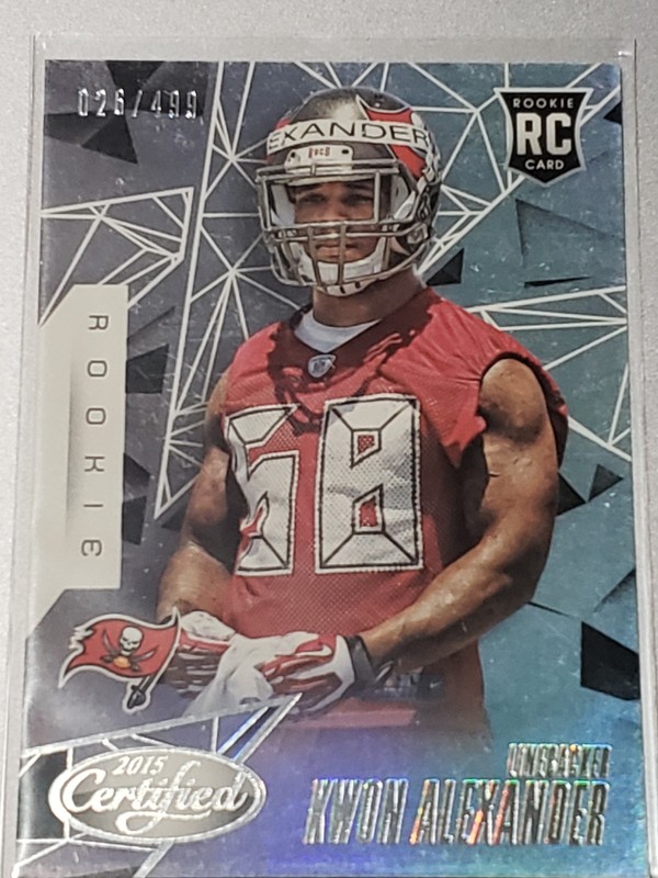KWON ALEXANDER 2015 PANINI CERTIFIED ROOKIE /499 LSU / TAMPA BAY