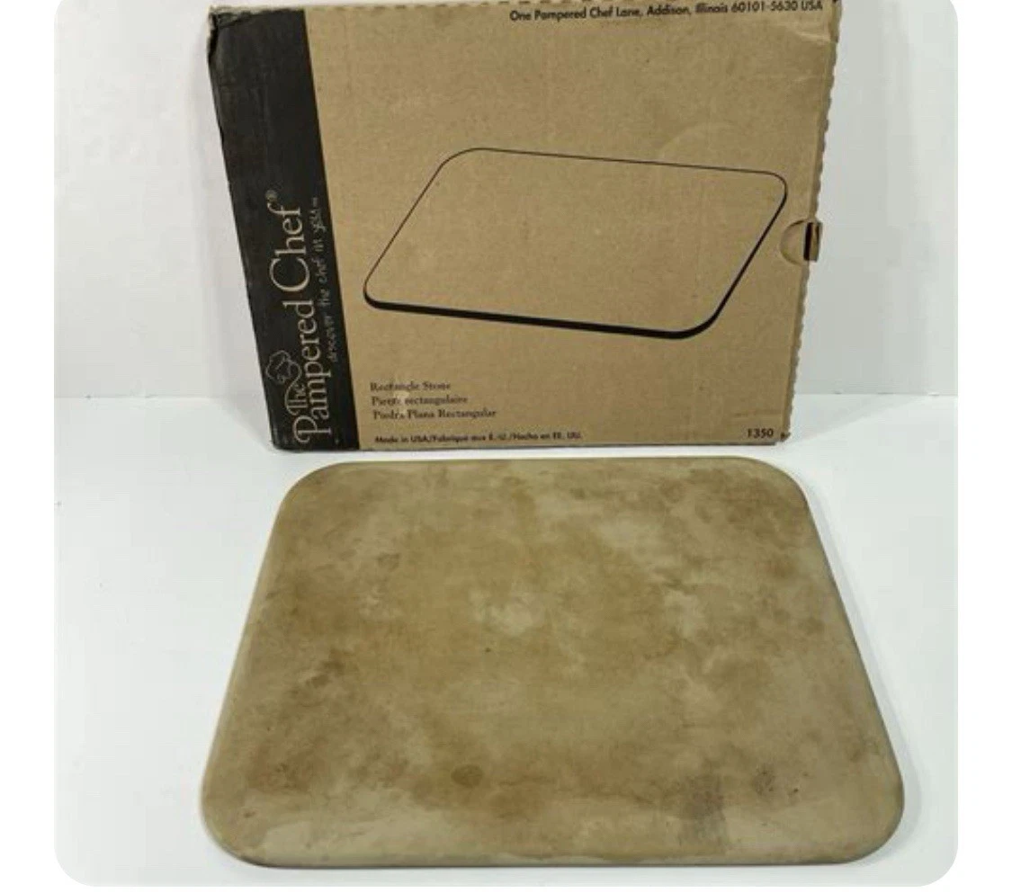 Pampered Chef Rectangle Stone 1350 Family Heritage Classics 12x15 Stoneware