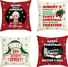 National Lampoons Christmas Vacation Decorations, Funny Holiday Pillow Covers, C