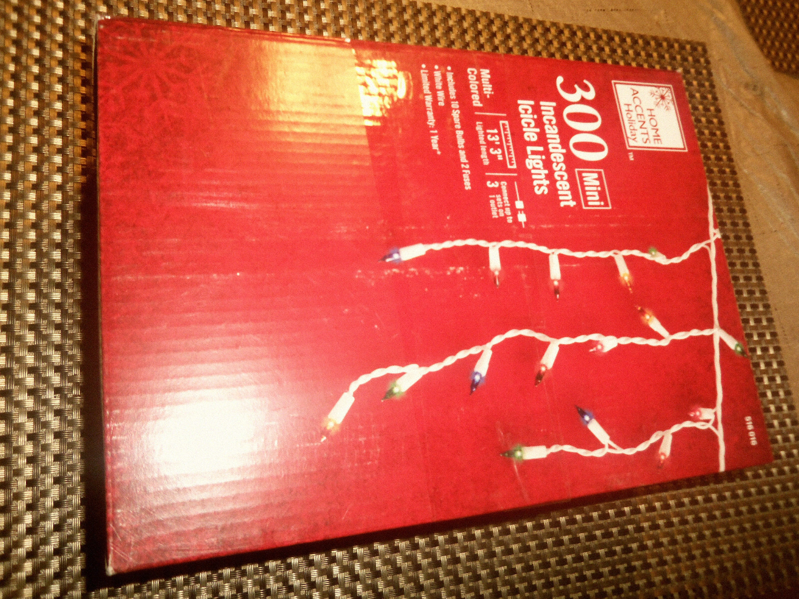 Home Accents Holiday 300 Mini Icicle Lights Multicolored 13.3' Indoor/Outdoor eBay