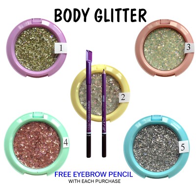 SNO BODY GLITTER LIDSCHATTEN FARBE SCHIMMER GLITZER MAKE-UP GRATIS GESCHENK GOLD