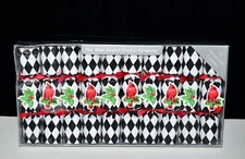Olde English Cracker Company 10 CRACKERS POPPERS Black White Harlequin Cardinal