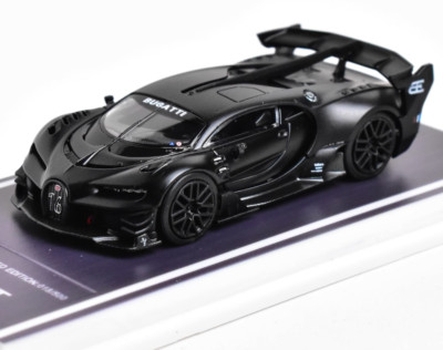 MJ 1:64 Matte Black Vision Gran Turismo GT Sports Model Diecast Metal Car