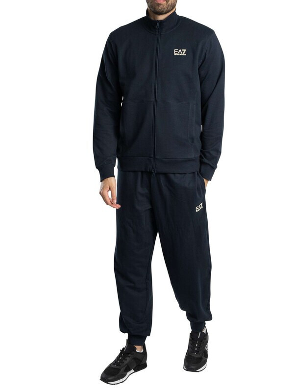 EMPORIO ARMANI EA7 7M000235 AF13512 МУЖСКОЙ СПОРТИВНЫЙ КОСТЮМ ИЗ ДЖЕРСИ TUTA COMPLETA UOMO СИНИЙ 33890₽