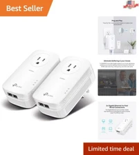 Gigabit Ethernet Powerline Adapter AV2000 - Ideal for 4K Streaming & Gaming