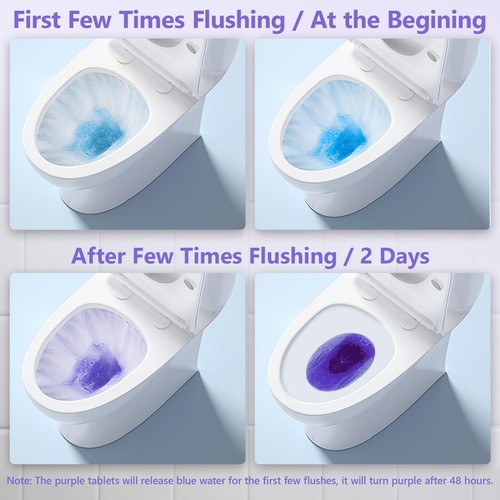 Toilet Bowl Cleaner Tablets, Automatic Toilet Bowl Cleaners, Long-Lasting Toi... - Picture 2 of 9