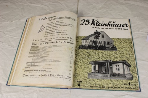 B10/ Rund ums Haus - 7 Hefte Bauwelt Verlag geb. als Buch - ab 1934 , 29x21 /S28 - Bild 17 von 22