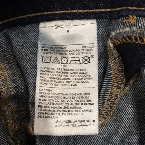 Old Navy Girls Sz 8 Rockstar Skinny Fit Jeans Stretch Adjustable - Picture 7 of 10