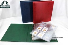 Album to hold 36 Certified Coin Slabs / Grande F Green Binder  4 ENCAP Pages