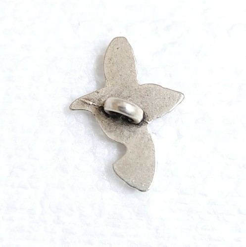 Flying Bird Button 15mm Metal Shank Silver Novelty Animal Sewing Art DIY Crafts - Picture 9 of 10