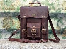 Borsa uomo tracolla messenger lunga vintage in pelle per laptop scuola e ufficio