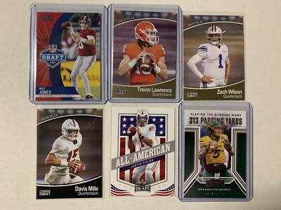 2021 TOP QB RC LOT Mac Jones Trevor Lawrence Zach Wilson Mills Fields Lance