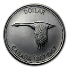 1967 Canadian Silver Dollar Coins 80% $1 (one Coin)