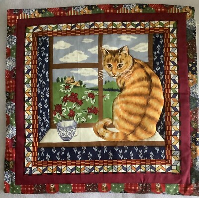 Kissenbezug gesteppt Katze 24