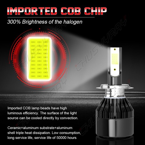 For BMW X3 2004 2005-2014-6x 6000K LED Headlight High/Low+Fog Light Bulbs Kit - Picture 6 of 15