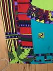 Rare Vintage Nini Ferrucci Silk Scarf Bold Aztec pattern scarf, square 39 x 37 — photo 3