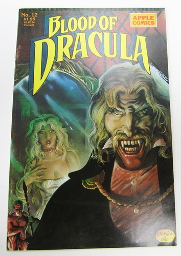 Blood of Dracula #12 Comic Book June 1989 Apple Comics VF 8.0 Vintage