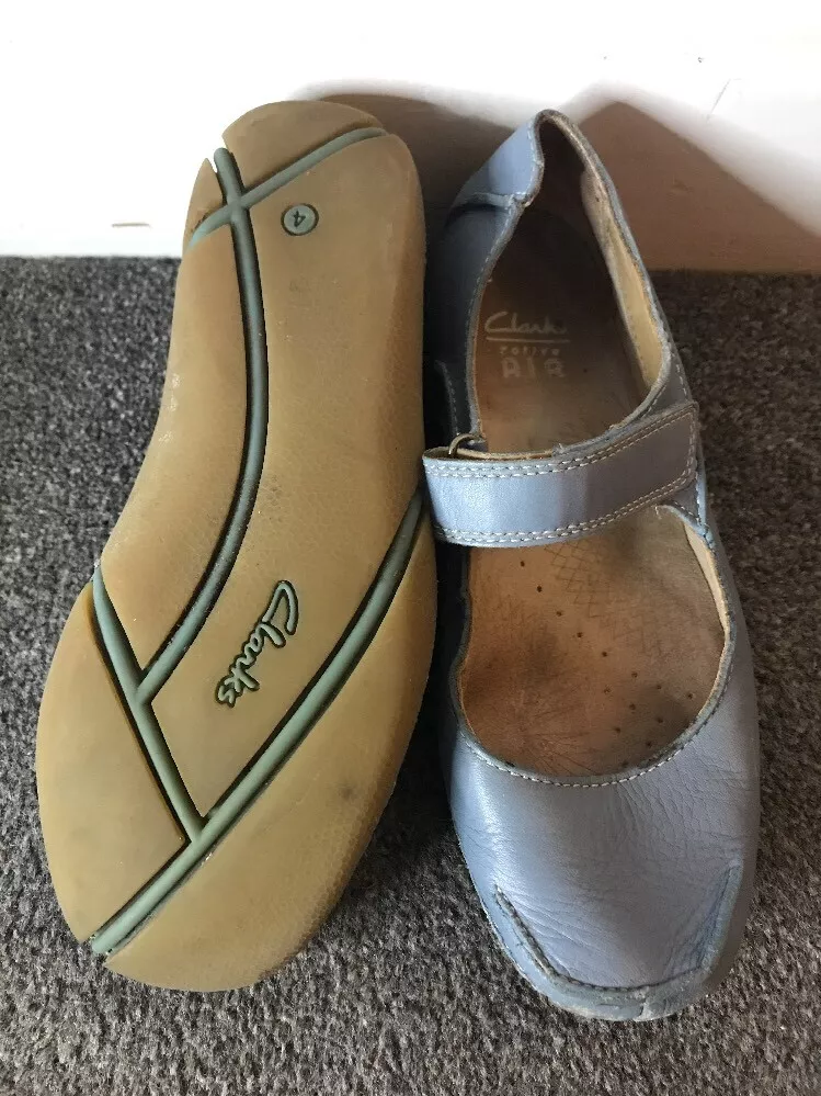 Clarks Active Air Ladies Blue Flat Shoes Size UK 4D eBay