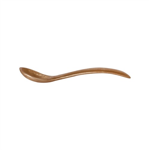 Cuchara de sal de bronce puro de Kansa, cubiertos de grado alimenticio juego de 2 - Imagen 4 de 6