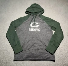 Green Bay Packers Nike Sweatshirt Womens Medium Therma Fit Gray NFL Long Sleeve