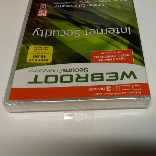 Webroot Secure Anywhere Internet Security 3 Devices for PC/MAC/Mobile NEW/SEALED - Bild 4 von 5