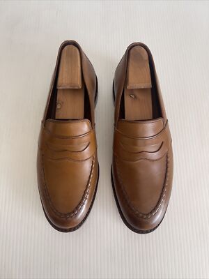 NEW Allen Edmonds  Randolph  Slip On Penny Loafer - Walnut Brown - 9 EEE   (C53)