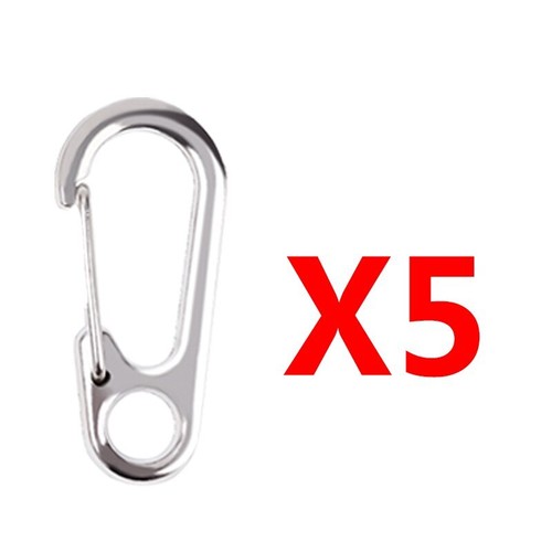 5/10Pcs Mini Carabiner Keychain D-Ring Clip Hang Buckle Survival Outdoor Camping - Picture 16 of 18