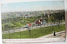 1910 Bird's Eye View of Syracuse, N.Y. from Syracuse University postcard