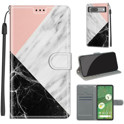 For Google 7 8 9 Leather Wallet Magnetic Card Holder Flip Stand Strap Case Cover - Picture 18 of 31