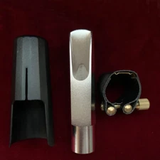 Handmade Sand Silver Plated Alto Saxophone Mouthpiece Size 5-9 w/Ligature NEW