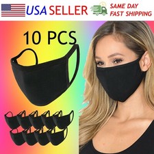 10 PACK Soft Cotton Face Mask Reusable and Washable/ Unisex/ Double Layer