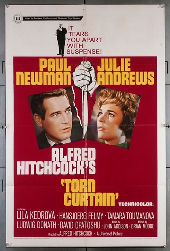 TORN CURTAIN (1966) 14062  Movie Poster (27x41)  Paul Newman  Julie Andrews  Mor