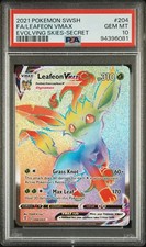 Pokémon PSA 10 Leafeon Vmax Evolving Skies 204/203