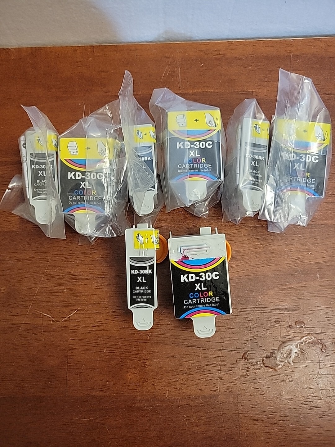 Kodak Ink Cartridges KD-30 XL Color & KD-30BK  4 Sets New Sealed Replacement-image