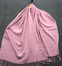 Large Soft Silky Pashmina Shawl Wrap Scarf in Solid Colors 58x28