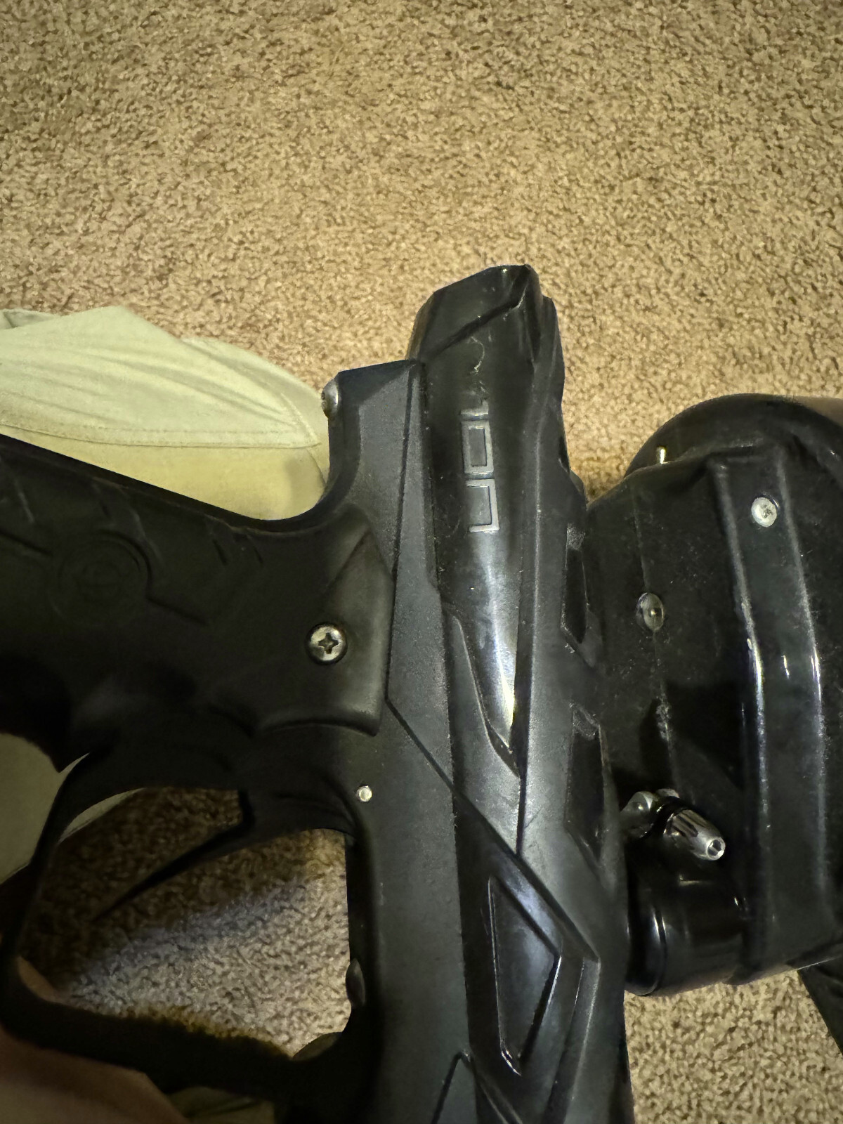 ION Marker Paintball Gun W J&J Barrel, VLocity Hopper, Pod Pack, & Mask eBay