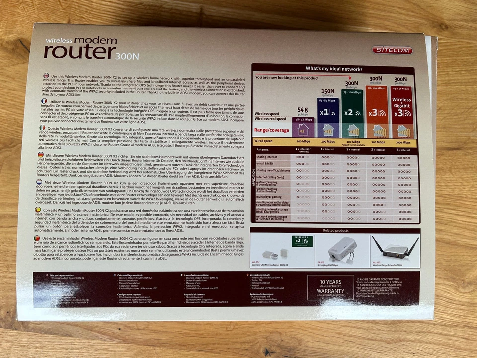 Wireless Modem Router 300N X2 4-Port Switch - Bild 2 von 4