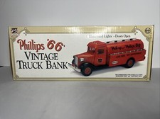 Marx Phillips 66 Vintage Truck Bank B Illuminated Lights Doors Open