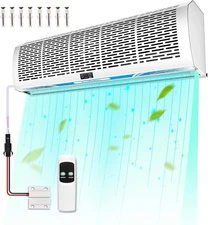 36'' Air Curtain, Magnetic Door Switch, Two Speeds Adjustable 1527CFM/2559FPM, P