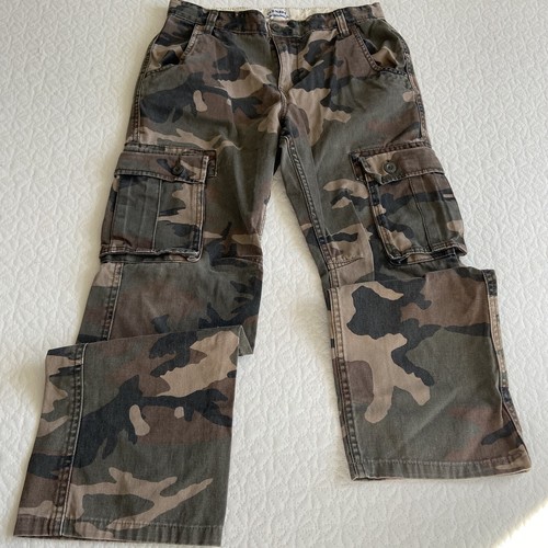 Vintage y2k camo high rise cargo pants eBay