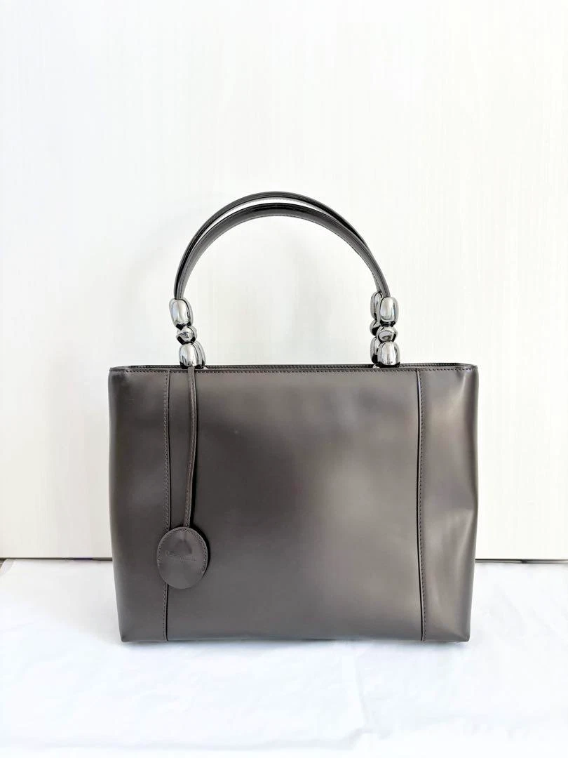 Sac à main bandoulière Christian Dior 2 voies Maris cuir marron perle occasion
